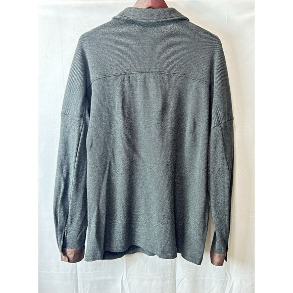 Chou Yatou Mens L Long Sleeve Gray Shacket - Picture 9 of 10